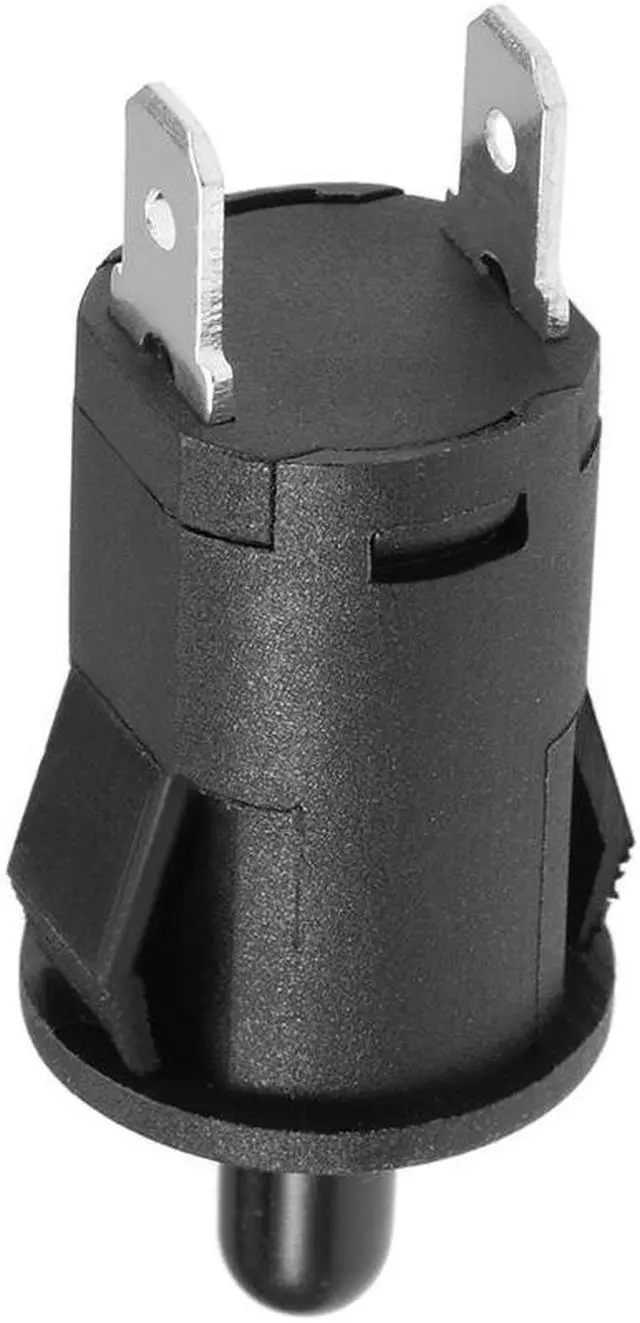 Alt view image 3 of 3 - Refrigerator Door Light Switch 10mm Momentary Fridge Switch Normally Closed PB35 AC 250V 3A Black 3pcs