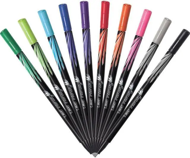 Alt view image 6 of 20 - Bic Pen,Fineliner,10pk,Ast FPINFAP10AST