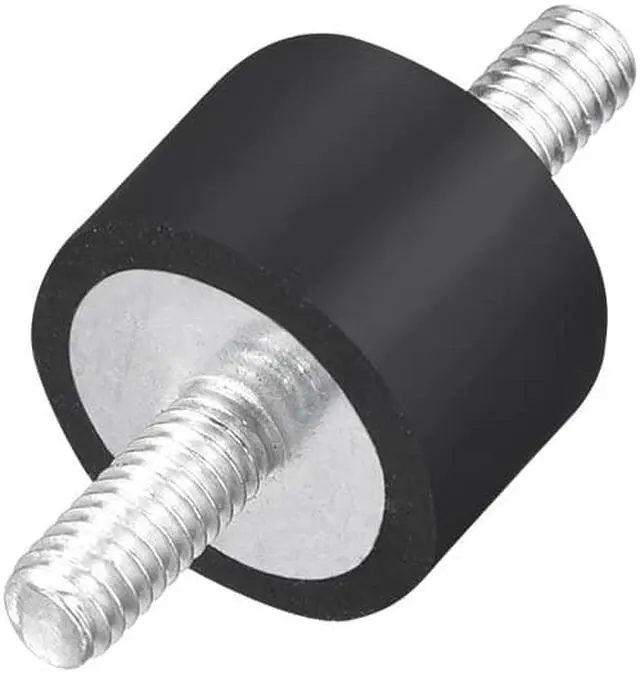 Alt view image 3 of 3 - D15 x H10 Rubber Vibration Isolator Mounts Shock Absorber with M4 x 10mm Studs 4pcs