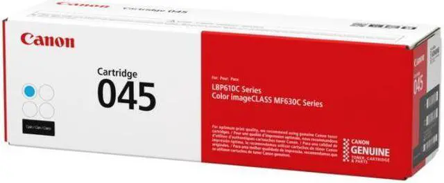 Alt view image 5 of 20 - Canon Genuine Toner, Cartridge 045 Cyan (1241C001), 1 Pack, for Canon Color imageCLASS MF634Cdw, MF632Cdw, LBP612Cdw Laser Printer