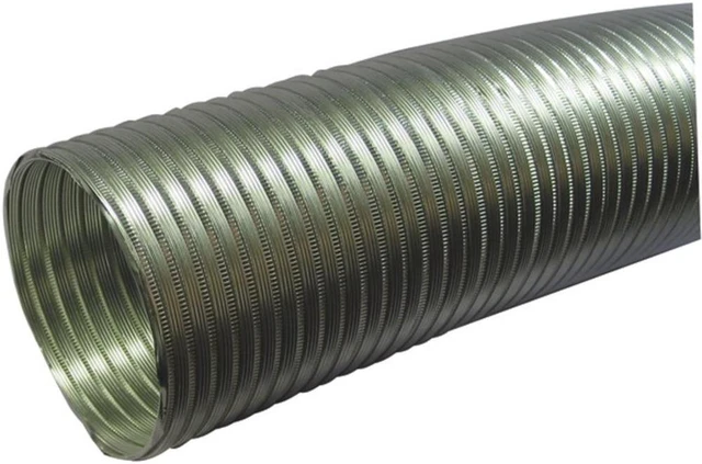 Alt view image 5 of 8 - Deflecto A058/5 Semi-rigid Flexible Aluminum Duct (5" Dia X 8ft)