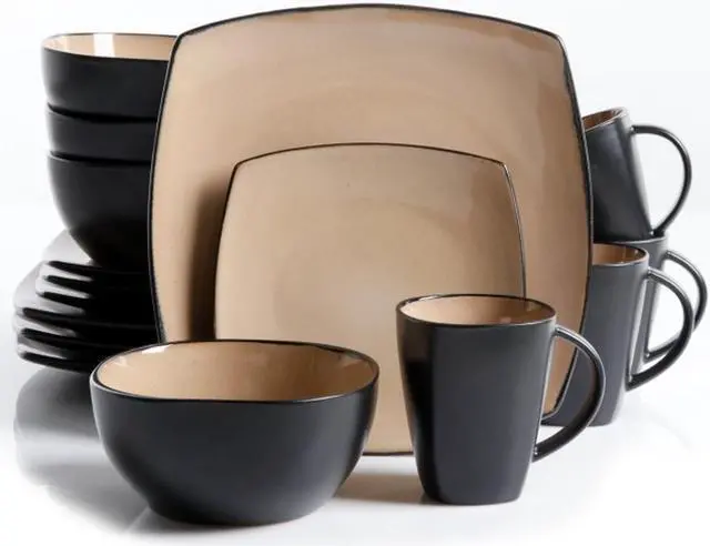 Alt view image 2 of 4 - Gibson 69467.16 Home Soho Lounge Dinnerware Set, Taupe