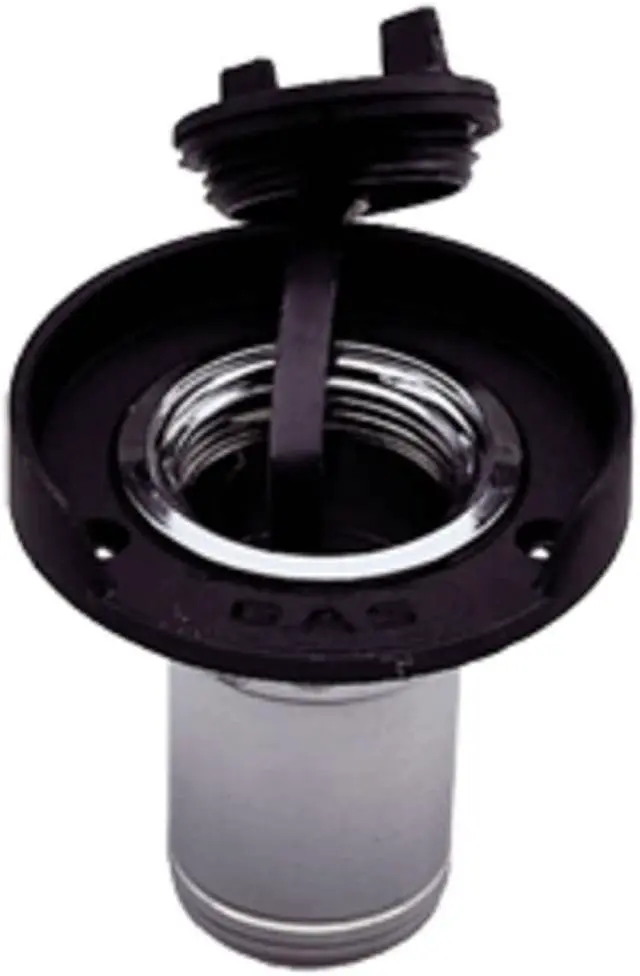 Alt view image 6 of 7 - Perko Gas Fill f/1-1/2" Hose - Chrome Plated Zinc Black Flange