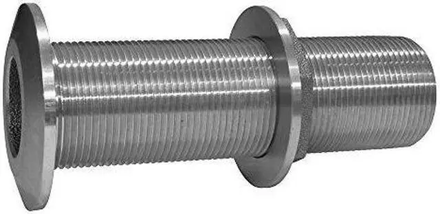 Alt view image 2 of 5 - GROCO 1 SS EXTRA LONG THRU-HULL FITTING WITH NUT