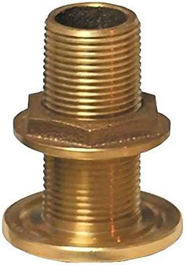 Alt view image 2 of 4 - GROCO 1 1/2 BRONZE THRU-HULL FITTING WITH NUT