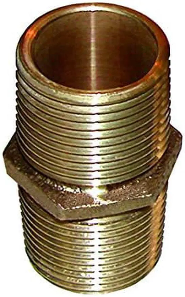 Alt view image 5 of 6 - Groco PN-1250 Bronze Pipe Nipple-1-1/4-in.