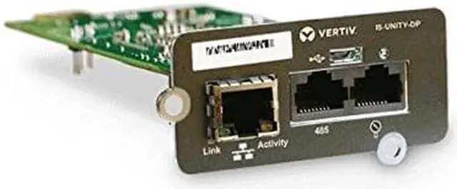Alt view image 5 of 7 - Vertiv Liebert IntelliSlot Unity - SNMP - Network Card | Remote Monitoring - Data Center Monitoring| Adapter| 10Mb LAN/100Mb LAN |Micro-USB Port