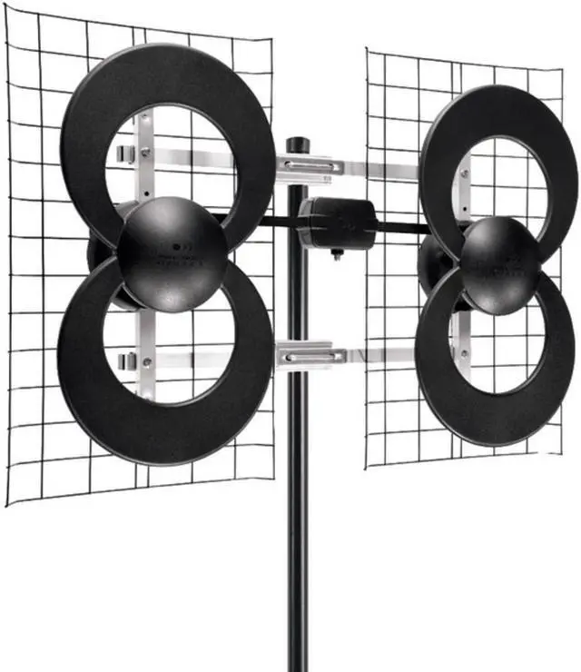 Alt view image 3 of 10 - ANTENNAS DIRECT C4-CJM ClearStream(TM) 4 UHF Outdoor Antenna with 20" Mount