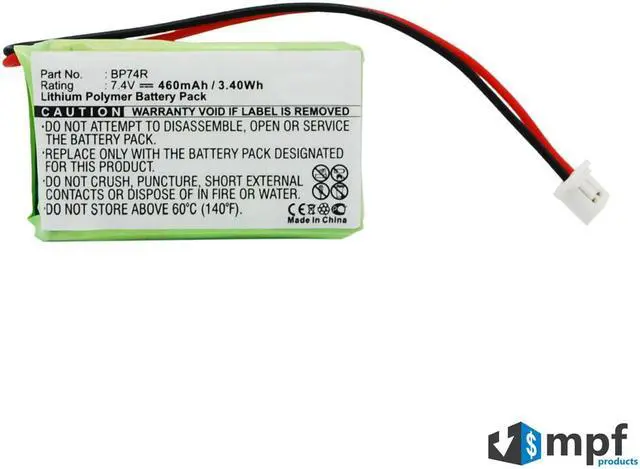 Main image of 460mAh BP74R Battery for Dogtra 2300NCP, 2302NCP, 2500B, 2500T, 2502B, 2502T, 3500NCP, 3502NCP, 2300-NCP Advance, 2302-NCP Advance, 3500-NCP Super-X, 3502-NCP Super-X Receiver