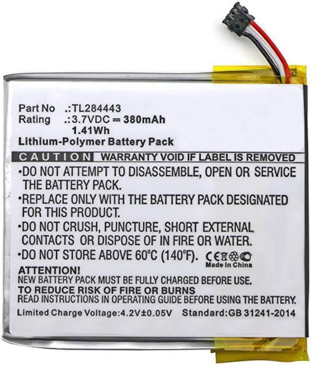 Alt view image 4 of 4 - 380mAh TL284443 Battery Replacement for Nest Learning Thermostat (3rd Generation) A0013 T3007ES T3008ES