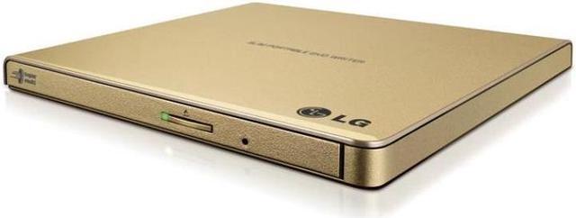 Alt view image 7 of 15 - LG External CD / DVD Rewriter With M-Disc Mac & Surface Support (Gold) - Model GP65NG60
