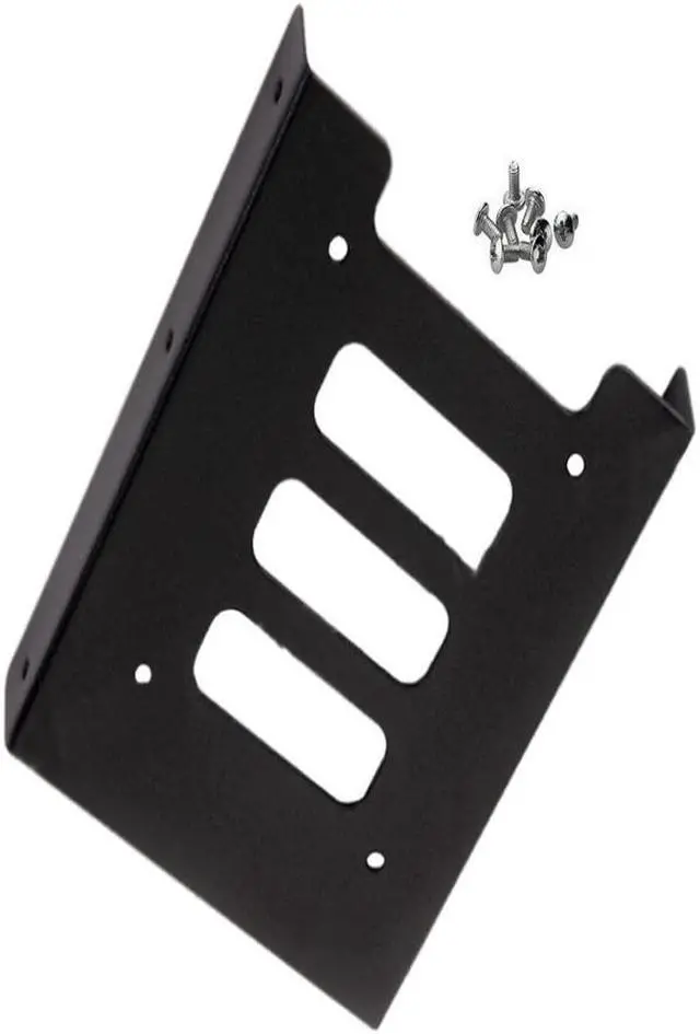 Main image of iMBAPrice (Pack of 2) 3.5" Universal Hard Drive Mounting Kit for 5.25" Drive Bay BRACKET with Mounting Screws - Value Pa