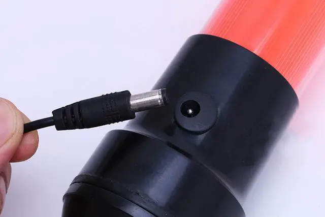 Alt view image 3 of 4 - iMBAPrice (2-Pack) 21" Long Traffic Safety Rechargeable Flashing LED Light Control Wand Baton Flashlight with Blinking a