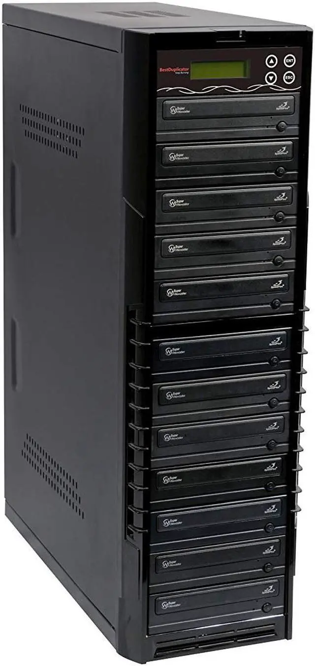 Alt view image 3 of 3 - Bestduplicator BD-SMG-11T 11 Target 24x SATA DVD Duplicator with Built-In M-Disc Support Burner (1 to 11)