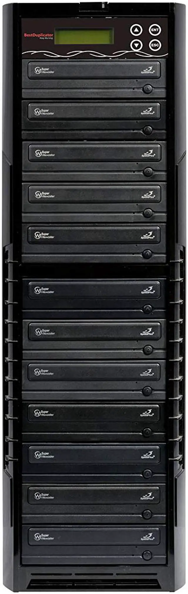 Alt view image 2 of 3 - Bestduplicator BD-SMG-11T 11 Target 24x SATA DVD Duplicator with Built-In M-Disc Support Burner (1 to 11)