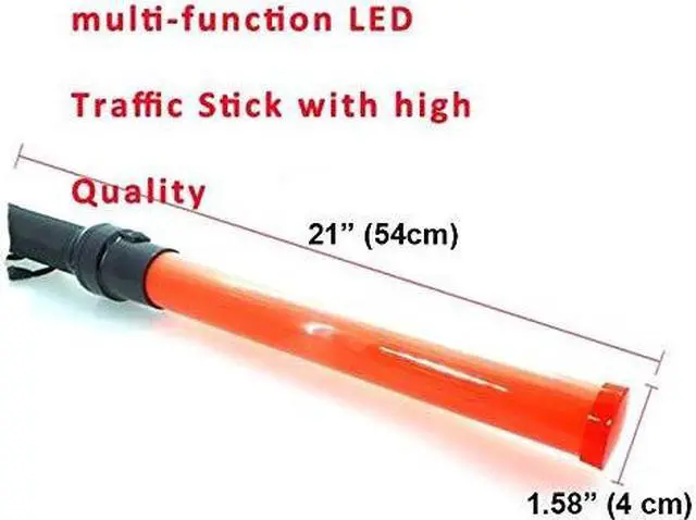 Alt view image 4 of 4 - iMBAPrice 21" Long LED Signal Traffic Safety Flashing Control Wand Baton Flashlight with Two Flashing Modes for Parking
