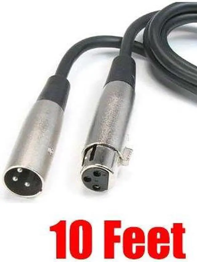 Alt view image 2 of 2 - iMBAPrice 10 Feet XLR 3 Pin Microphone Cable, 3P Male/Female (28 Wire Gauge)