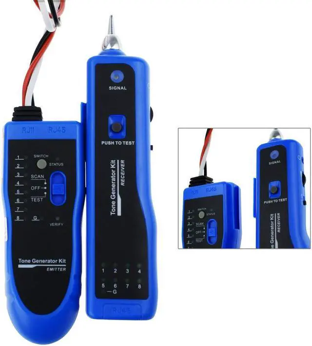 Alt view image 3 of 4 - iMBAPrice Wire Tracker for Network (RJ45) UTP/STP/Cat5/Cat6 and Telephone (RJ11) Line Finder Diagnose Tone Tracer Cable