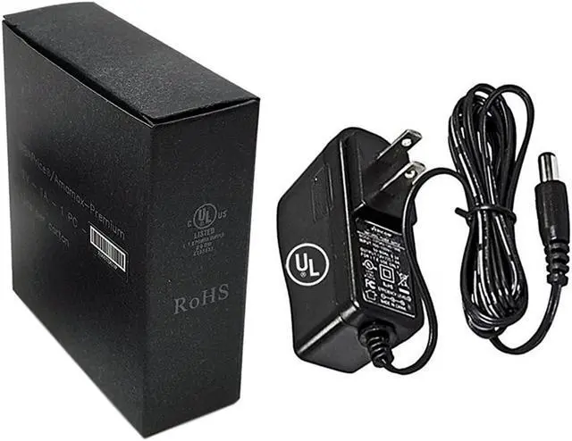 Main image of Amamax® Wall Adapter Power Supply - 12VDC 1A, 5.5mm - 2.1mm Plug UL Listed