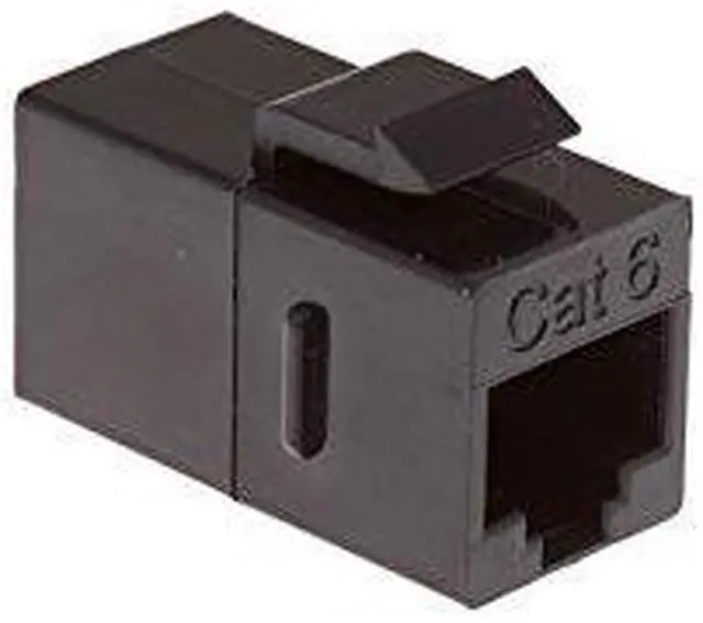 Main image of Cat6 RJ45 Inline Coupler Type Keystone Jack, Black,