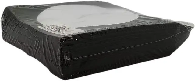 Alt view image 3 of 3 - BestDuplicator Black Cd/DVD Paper Media Sleeves Envelopes with Flap and Clear Window (100 Sleeves)