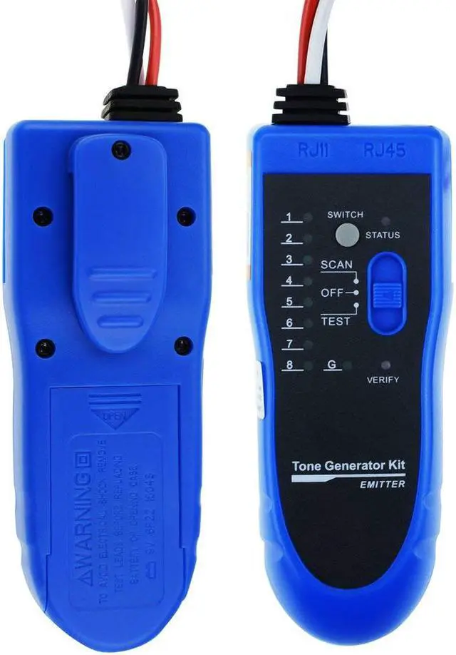 Alt view image 2 of 4 - iMBAPrice Wire Tracker for Network (RJ45) UTP/STP/Cat5/Cat6 and Telephone (RJ11) Line Finder Diagnose Tone Tracer Cable