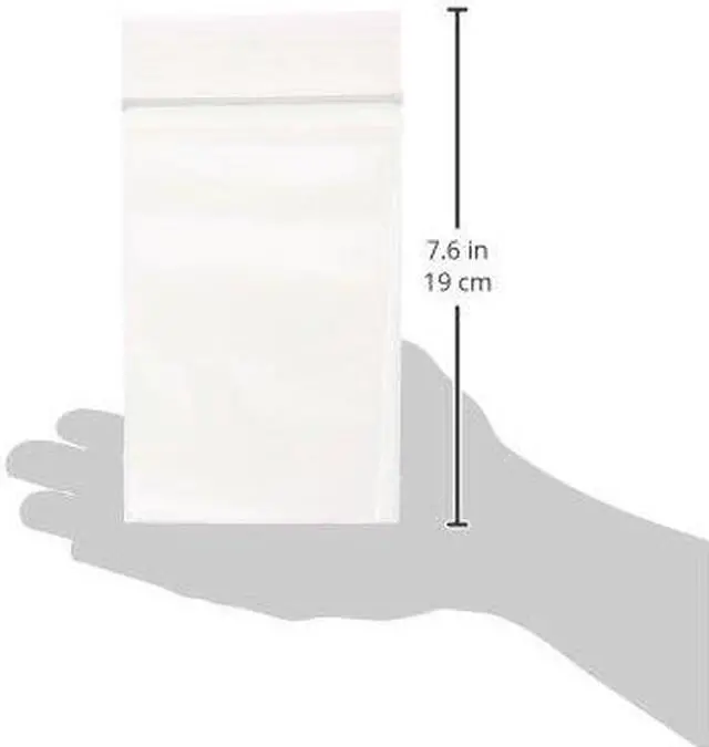 Main image of PREMIUM High Quality 2X, 1000 CLEAR Reclosable Zipper Bags 2'' x 3'' - 2 mil thick (50mm x 75mm)