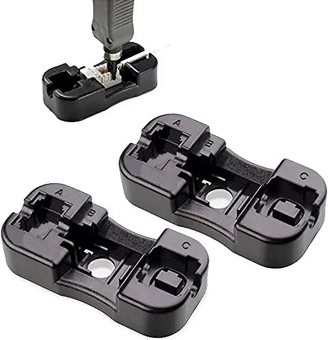 Main image of iMBAPrice Keystone Jack Punch Down Stand Holder for Cat5E/Cat6 and RJ11/RJ12 Keystone Jacks (Pack of 2)