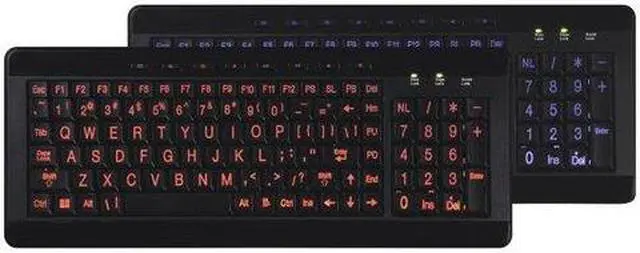 Alt view image 4 of 5 - AVS GEAR Full Size Multimedia USB LED Lighted Keyboard for Windows 2000 / XP / Vista / 7 / ME / NT