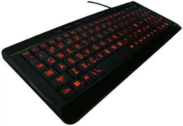 Alt view image 3 of 5 - AVS GEAR Full Size Multimedia USB LED Lighted Keyboard for Windows 2000 / XP / Vista / 7 / ME / NT