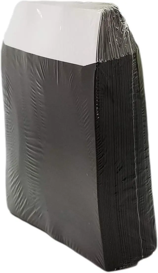 Alt view image 2 of 3 - BestDuplicator Black Cd/DVD Paper Media Sleeves Envelopes with Flap and Clear Window (100 Sleeves)