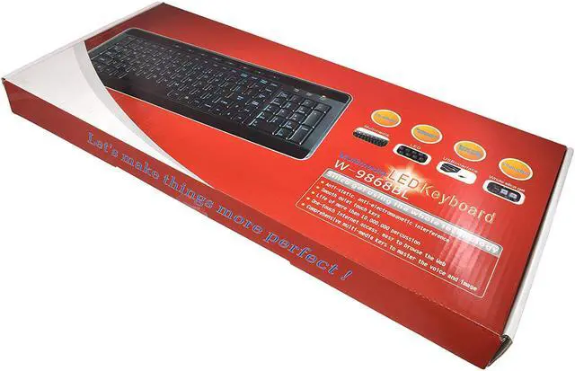 Alt view image 3 of 5 - AVS GEAR Lighted USB Keyboard - Gentle Crisp Clear Blue LED Light illuminates Each Key Yet Stress Free to Your Eyes - Fu
