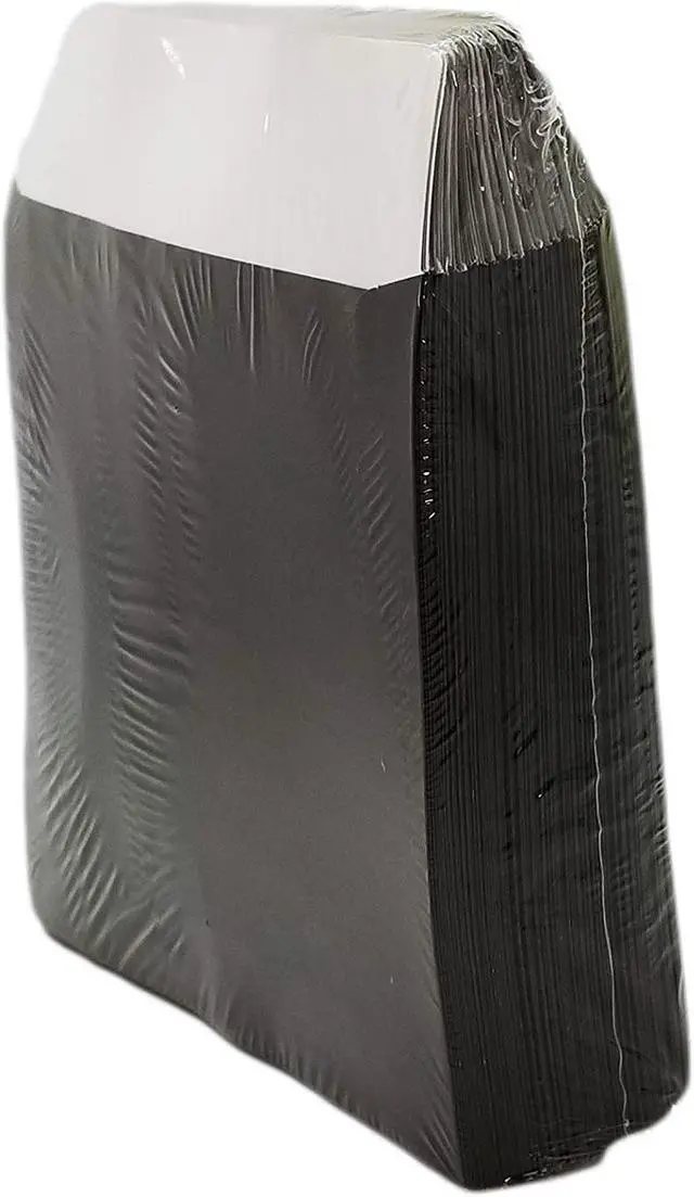 Alt view image 2 of 3 - BestDuplicator Black Cd/Dvd Paper Media Sleeves Envelopes with Flap and Clear Window (400 Sleeves)