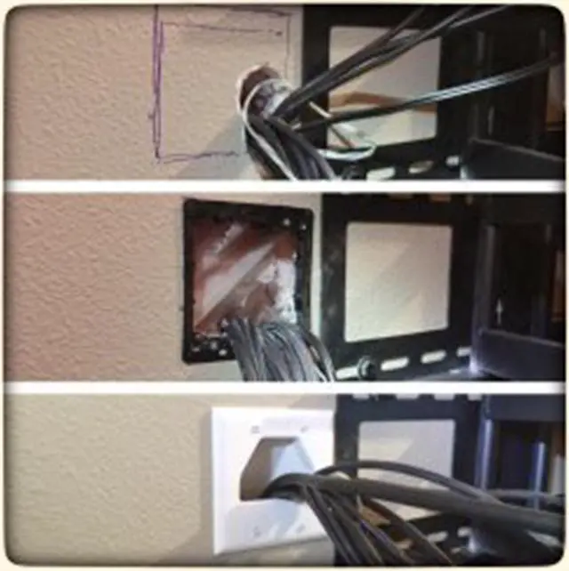 Alt view image 3 of 3 - iMBAPrice Duag Gang (2-Gang) Low Voltage Wallplate Mounting Bracket - Black (Pack of 2)