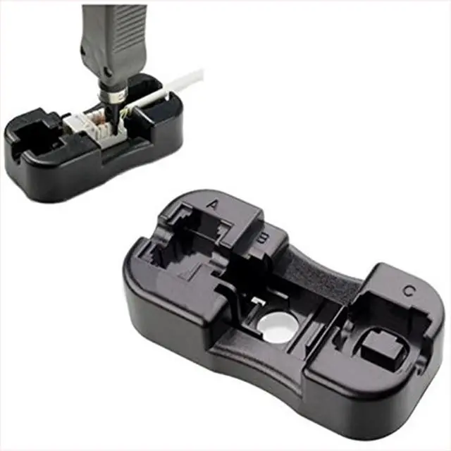 Main image of iMBAPrice Keystone Jack Punch Down Stand Holder for Cat5E/Cat6 and RJ11/RJ12 Keystone Jacks