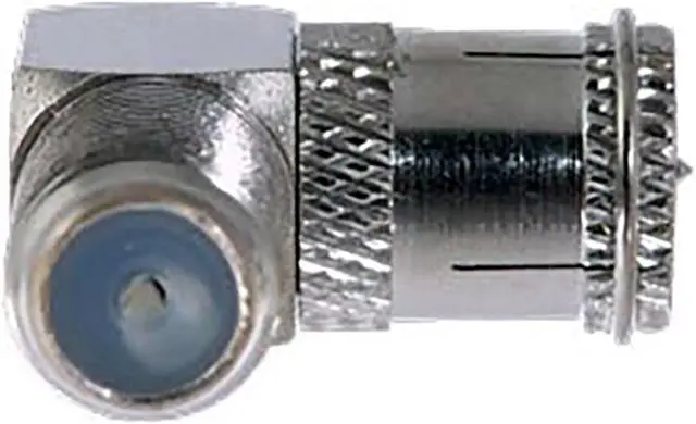 Alt view image 3 of 3 - iMBAPrice (Pack of 100) Right Angle F-Jack to F-Quick Push On Plug - Male/Female - Adapter (Support Comcast, Time Warner