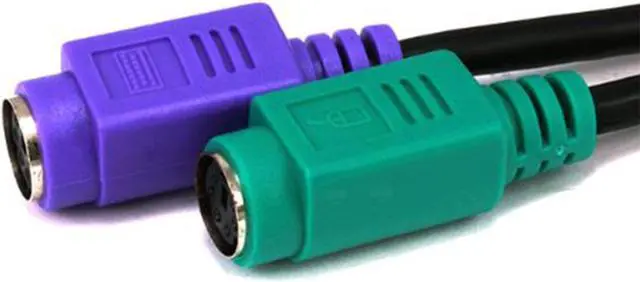 Alt view image 3 of 3 - SANOXY USB to Dual PS/2 Adapter, for Mouse and Keyboard (Black)