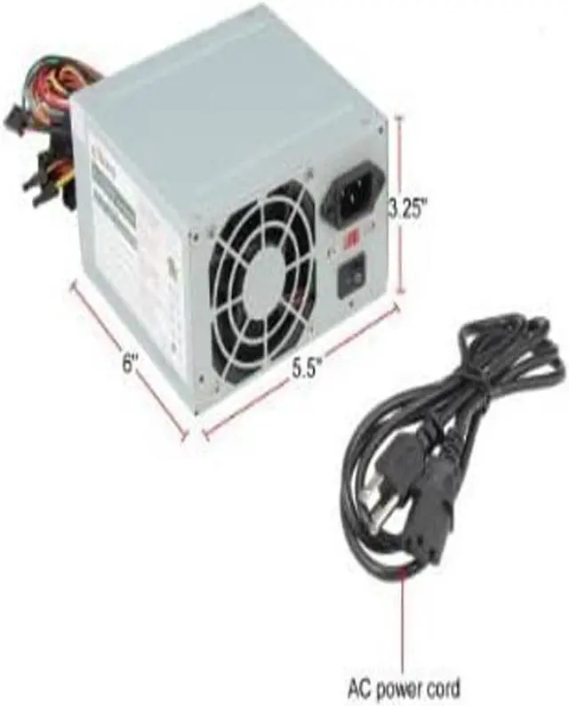 Alt view image 8 of 9 - New Power Supply Upgrade for COMPAQ PRESARIO SR5000 SERIES Desktop Computer - Fits The Following Models: SR5002HM, SR5010NX, SR5027CL, SR5030NX, SR5034X, SR5050NX (RY883AA, RZ537AA, GC520AA, GC520AAR,