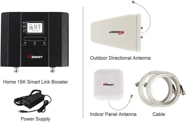 Alt view image 2 of 4 - HiBoost Home 15K Smart Link Cell Phone Signal Booster - Coverage upto 15000 sq ft. - F20G-5S-BTW