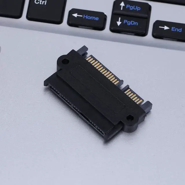 Alt view image 3 of 6 - Professional SFF-8482 SAS To SATA 180 Degree Angle Adapter Converter Straight Head for motherboard/SAS hard drive