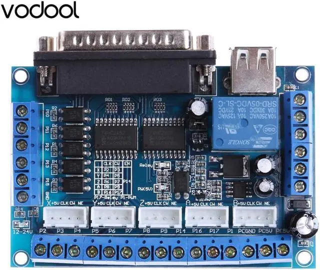 Alt view image 2 of 5 - Parts For Mach3 CNC Stepping Motor Driver Interface Adapter Breakout Board With USB Cable For WIN XP System Only