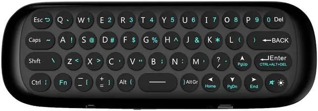 Alt view image 3 of 5 - W1 2.4G Air Mouse Wireless Keyboard 6-Axis Motion Sense IR Learning Remote Control w/ USB Receiver for Smart TV Android TV BOX