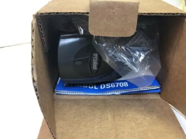 Alt view image 2 of 7 - Symbol DS6708-SR20007ZZR Barcode Scanner (Black) - Scanner with USB cable