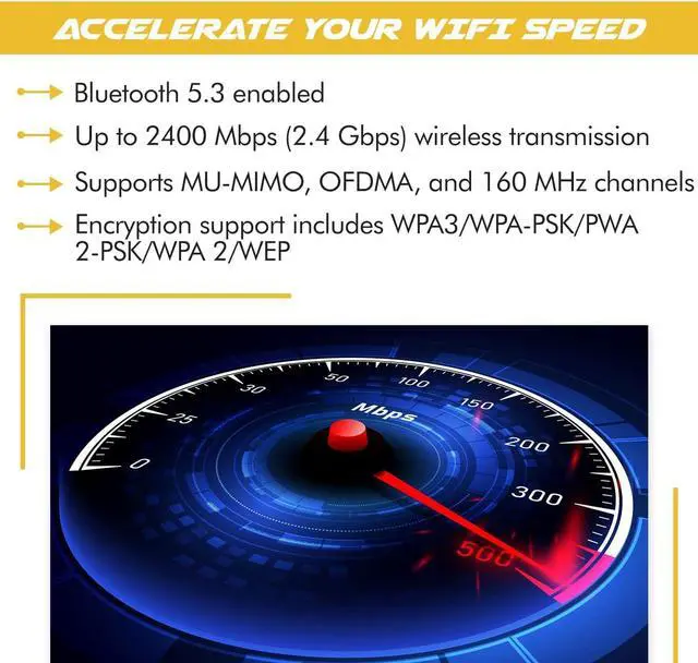 Alt view image 6 of 7 - HighZer0 Electronics AX1675x Killer Series Upgraded WiFi 6E Adapter | Gaming WiFi Adapter | M.2 Wifi Card | 2.4 Gbps WiFi for PC | Supports Bluetooth 5.3 & Intel, AMD with Windows 10+, Linux