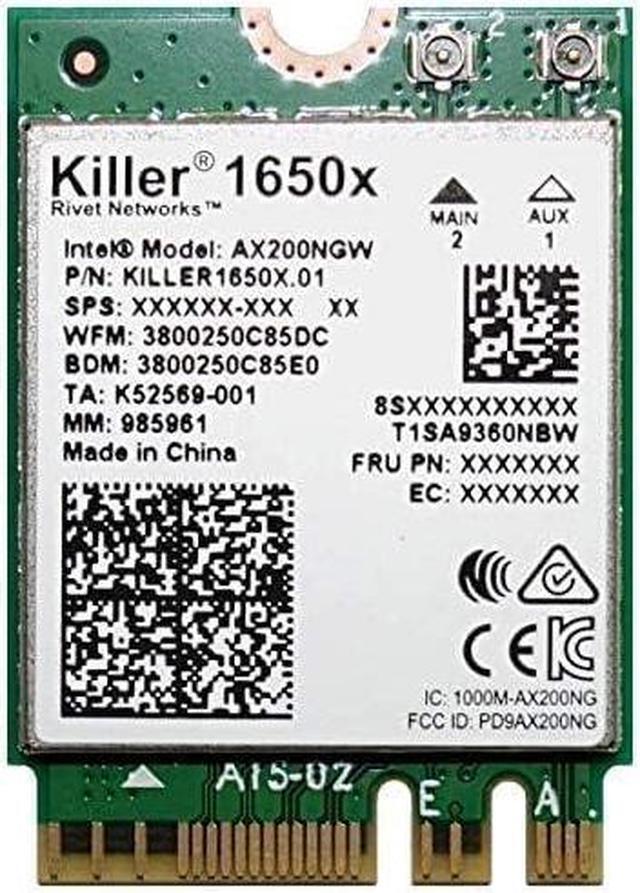 Alt view image 3 of 7 - AX1650x Killer Series Desktop Wi-Fi 6 Kit | 2.4 Gbps | Bluetooth 5.2 Support | PCIe x4 | No vPro AX200.NGWG.NVXX