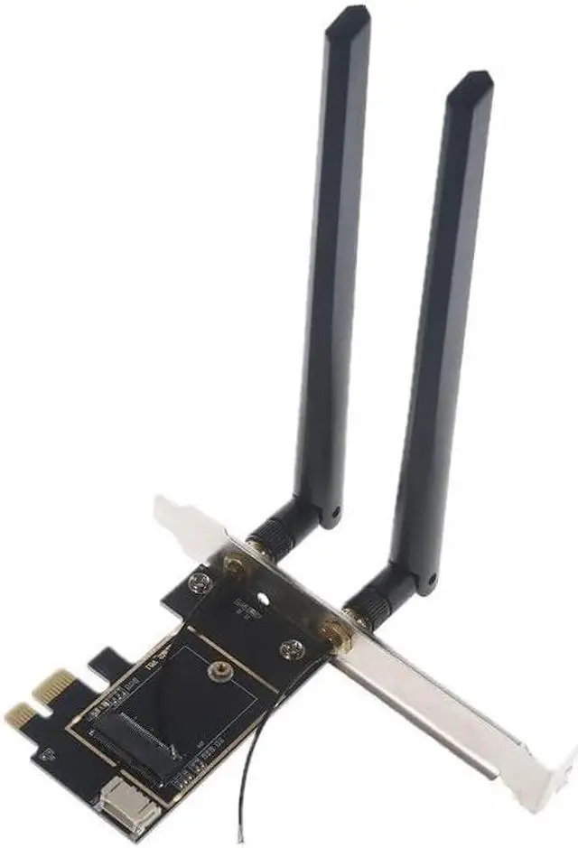 Alt view image 2 of 8 - Laptop to Desktop (PCIe x1) Wi-Fi Card Converter for M.2 PCIe Network Cards with Bluetooth Support