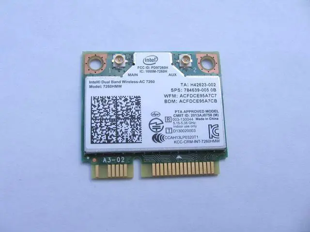 Main image of Intel WiFi Wireless-AC 7260 H/T Dual Band 2x2 AC+Bluetooth HMC Network 7260HMW