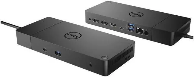 Alt view image 9 of 18 - Dell Black WD19 180W Notebook Docking Station