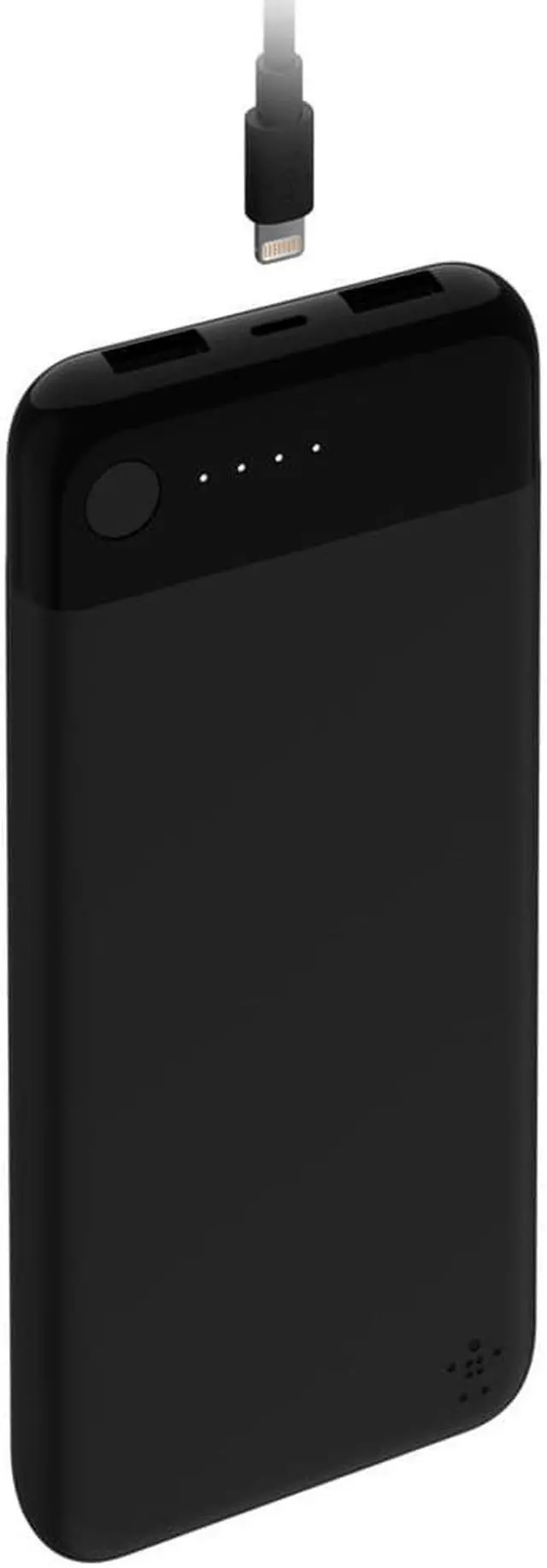 Alt view image 3 of 10 - belkin boost charge power bank 10k with lightning connector mficertified 10000 mah portable charger for iphone/ipad/airpods, black