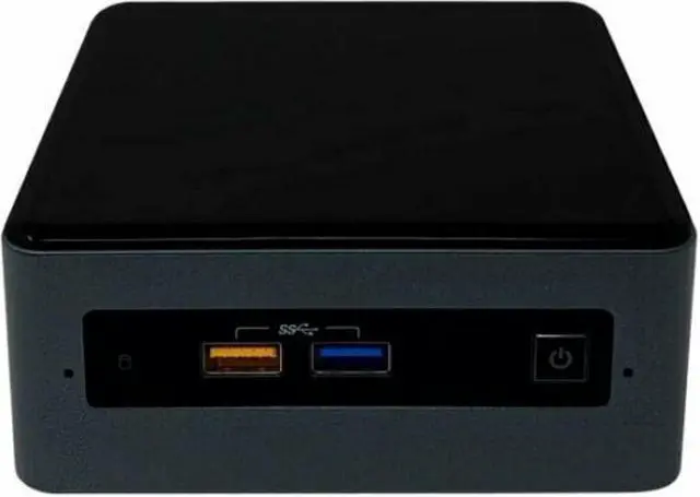 Alt view image 3 of 3 - Intel NUC Mini PC Celeron J4005 2GHz CPU NUC7CJYHN5 DP 2xHDMI WiFi USB 3.0 LAN
Comes with EU Plug 110v-240v